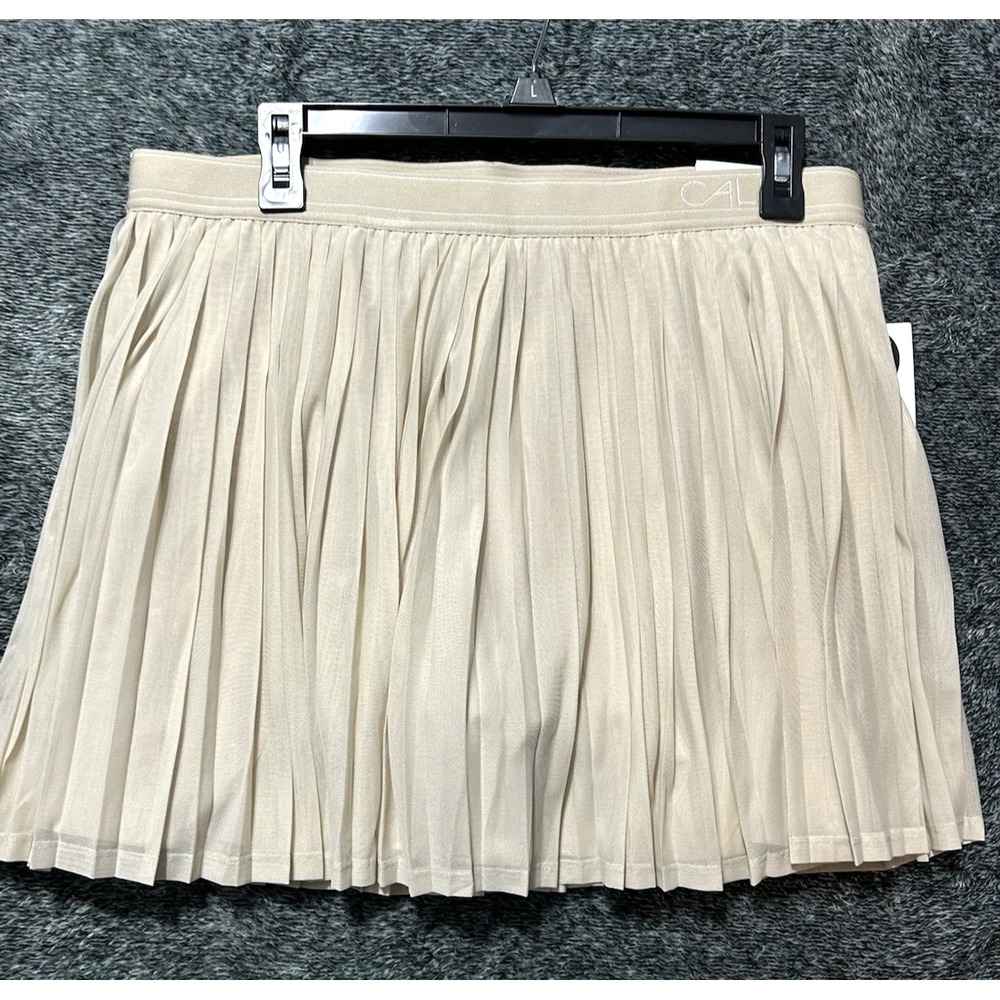 Calia Court High-Rise Skort Women's Large Khaki Sand (R1)